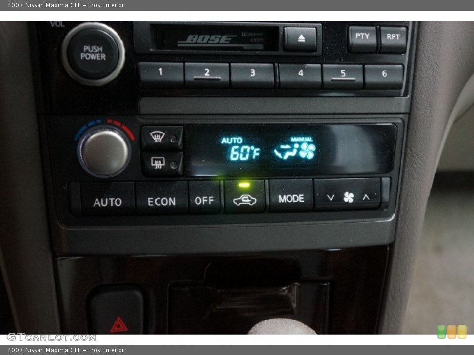 Frost Interior Controls for the 2003 Nissan Maxima GLE #107005759
