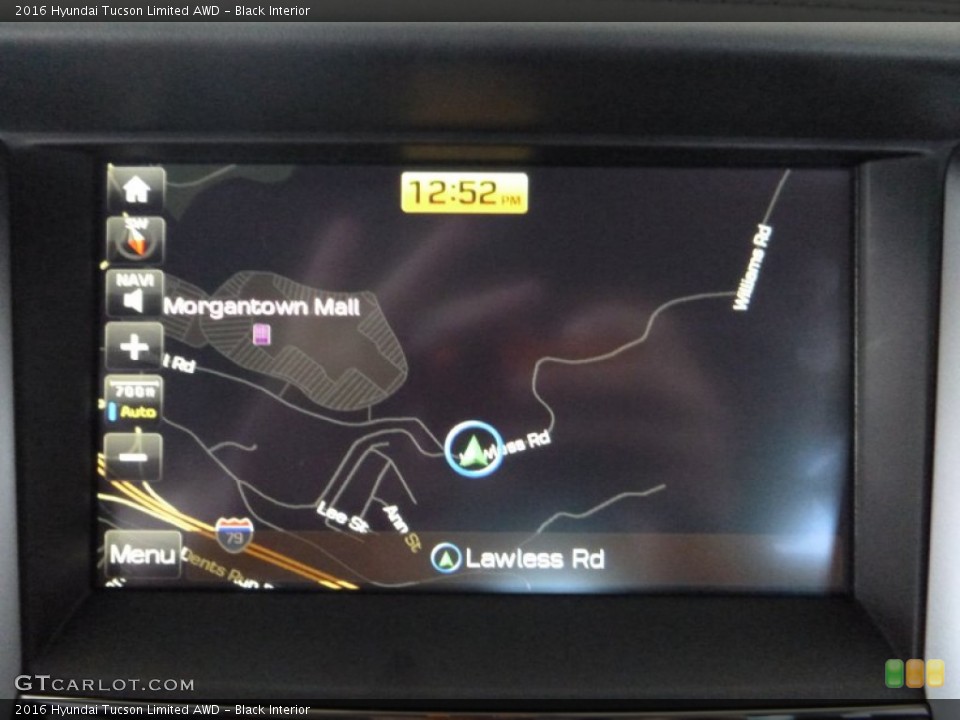 Black Interior Navigation for the 2016 Hyundai Tucson Limited AWD #107013231
