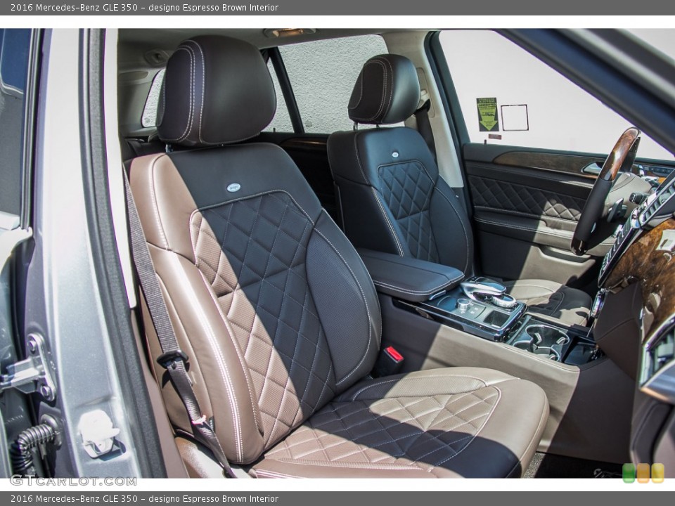 designo Espresso Brown 2016 Mercedes-Benz GLE Interiors