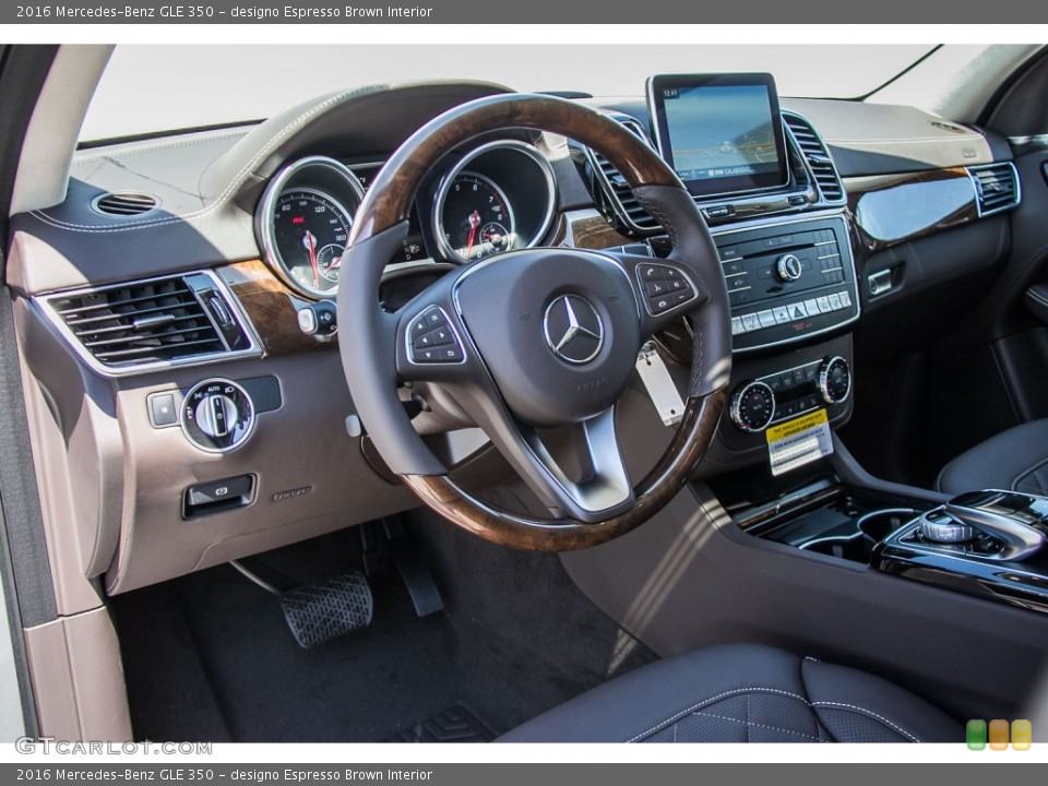 designo Espresso Brown Interior Dashboard for the 2016 Mercedes-Benz GLE 350 #107019090