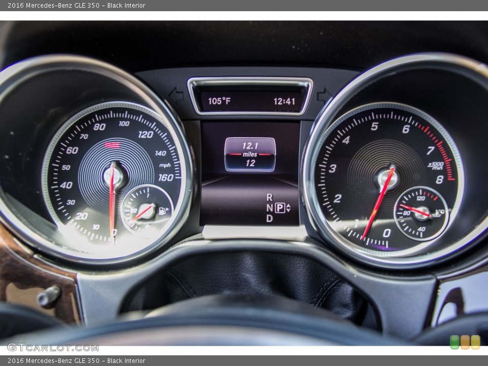 Black Interior Gauges for the 2016 Mercedes-Benz GLE 350 #107019891