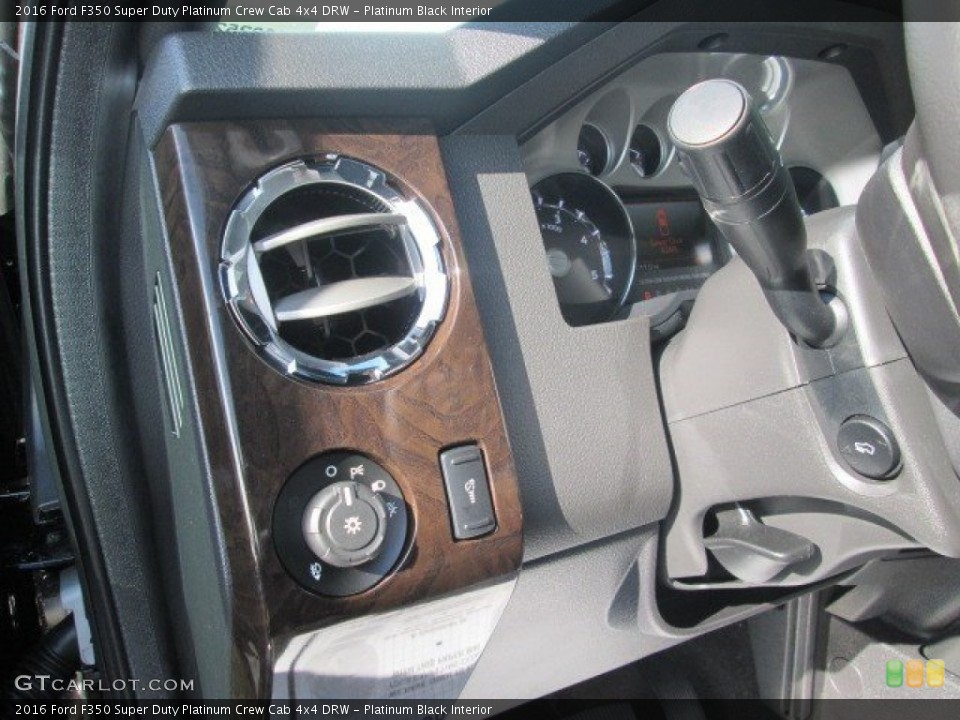 Platinum Black Interior Controls for the 2016 Ford F350 Super Duty Platinum Crew Cab 4x4 DRW #107023293
