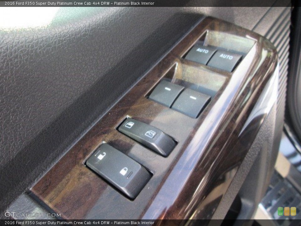 Platinum Black Interior Controls for the 2016 Ford F350 Super Duty Platinum Crew Cab 4x4 DRW #107023338