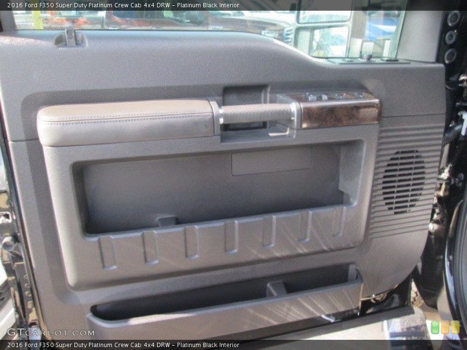 Platinum Black Interior Door Panel for the 2016 Ford F350 Super Duty Platinum Crew Cab 4x4 DRW #107023353
