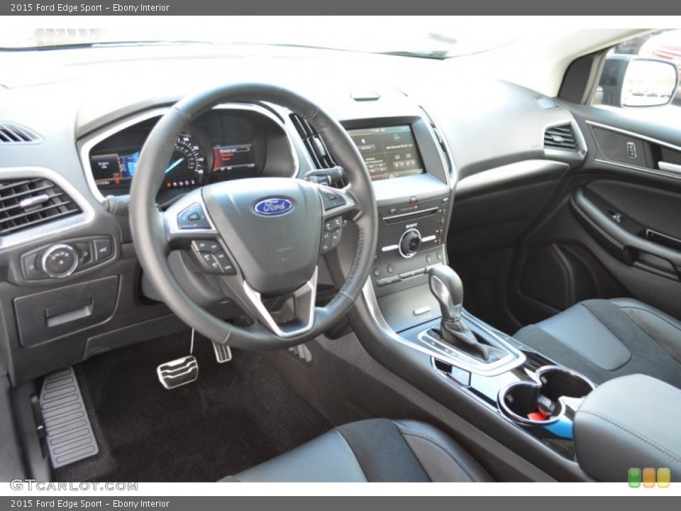 Ebony Interior Prime Interior for the 2015 Ford Edge Sport #107024991