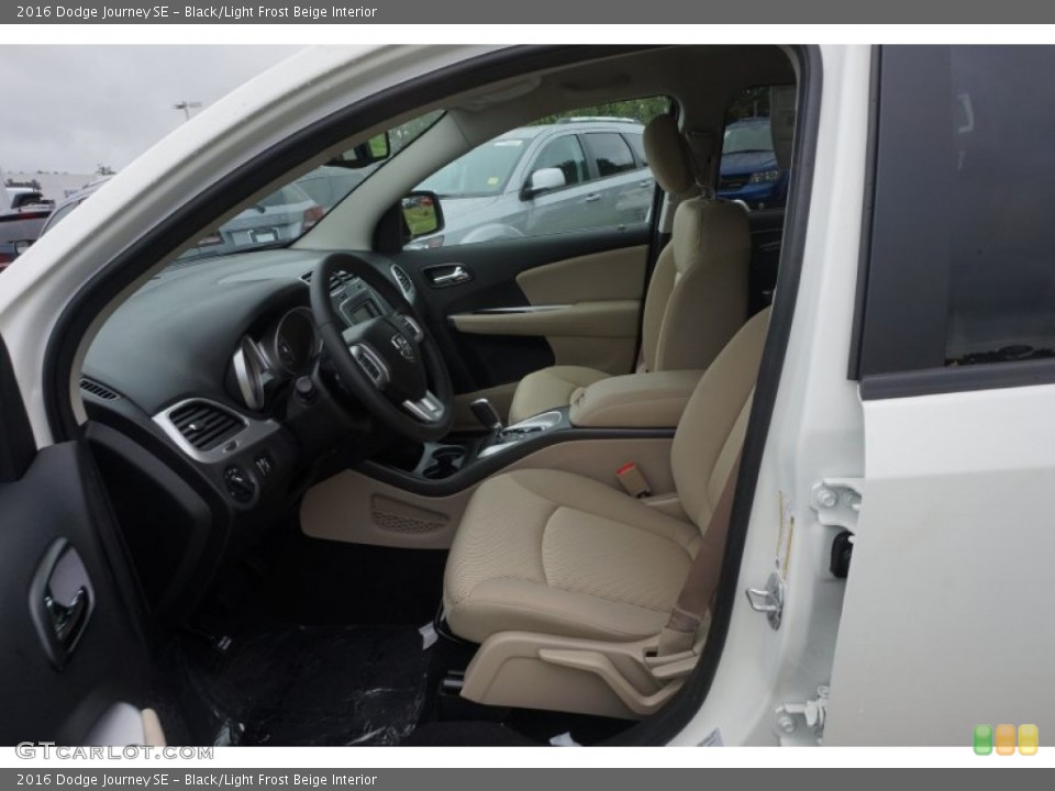 Black/Light Frost Beige 2016 Dodge Journey Interiors