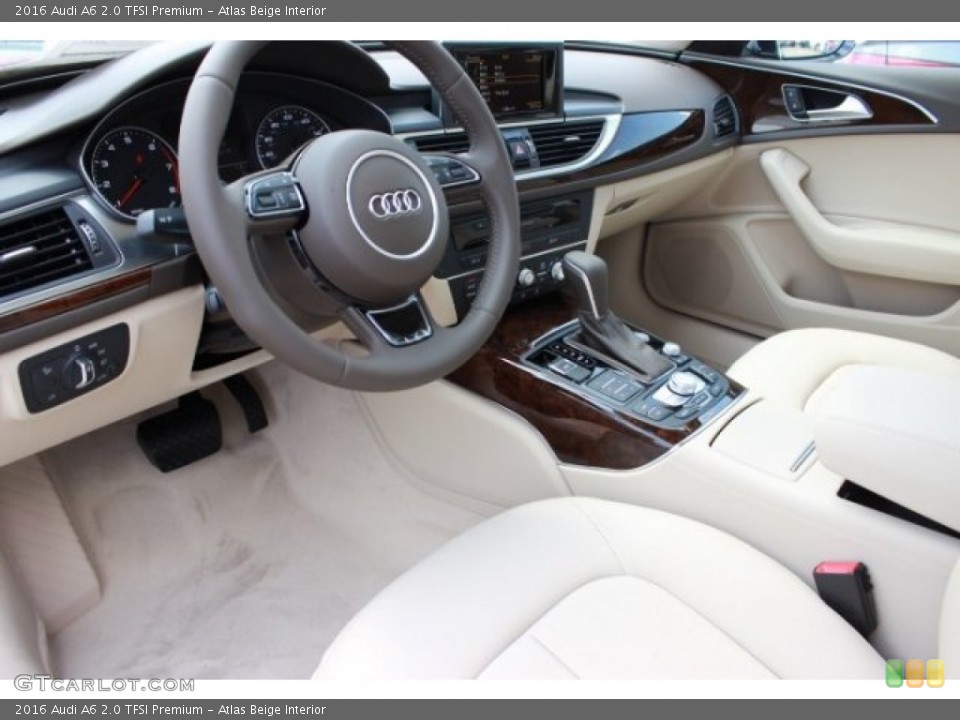 Atlas Beige Interior Prime Interior for the 2016 Audi A6 2.0 TFSI Premium #107029215