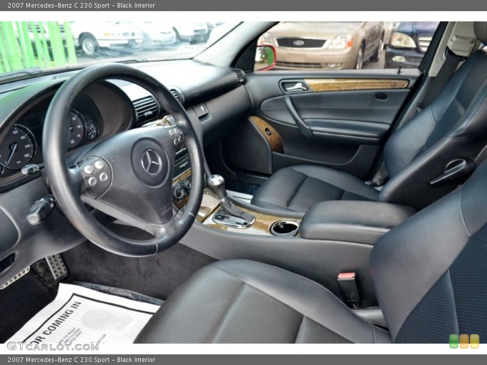 Black Interior Photo for the 2007 Mercedes-Benz C 230 Sport #107029668