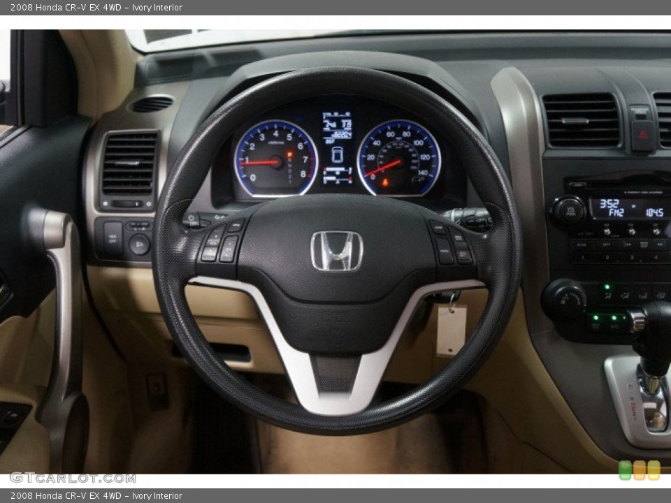 Ivory Interior Steering Wheel for the 2008 Honda CR-V EX 4WD #107031030