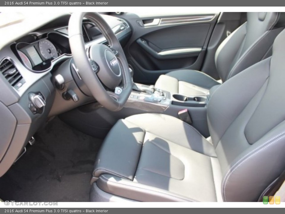 Black Interior Front Seat for the 2016 Audi S4 Premium Plus 3.0 TFSI quattro #107031705