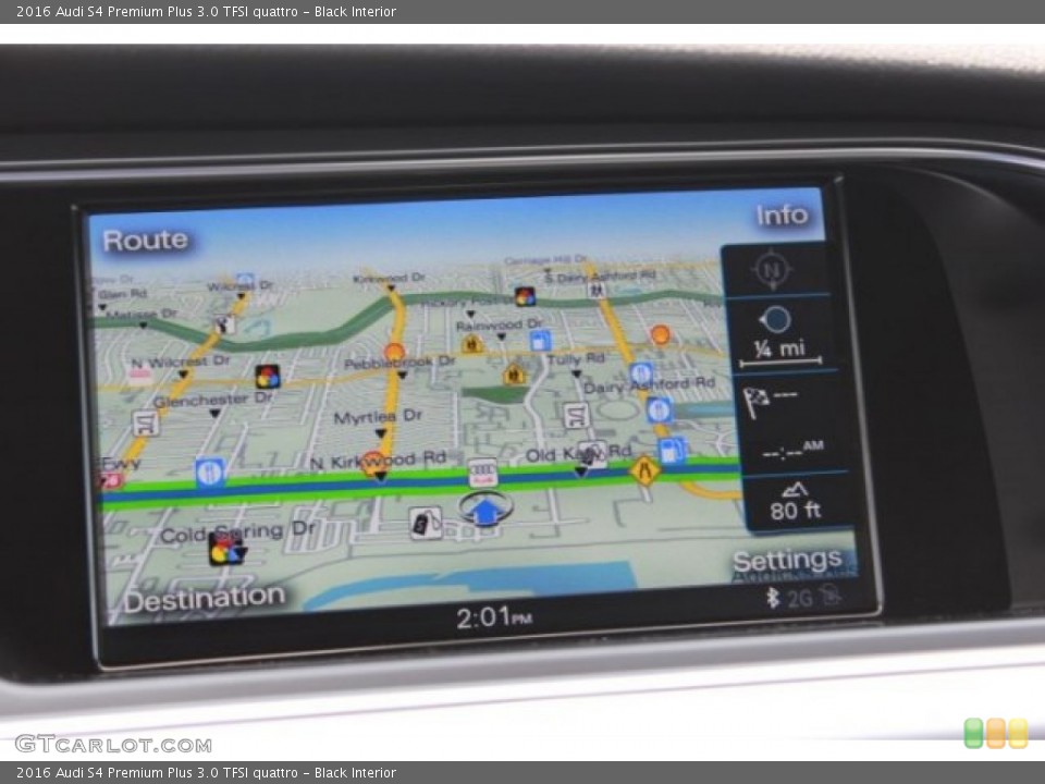 Black Interior Navigation for the 2016 Audi S4 Premium Plus 3.0 TFSI quattro #107031810