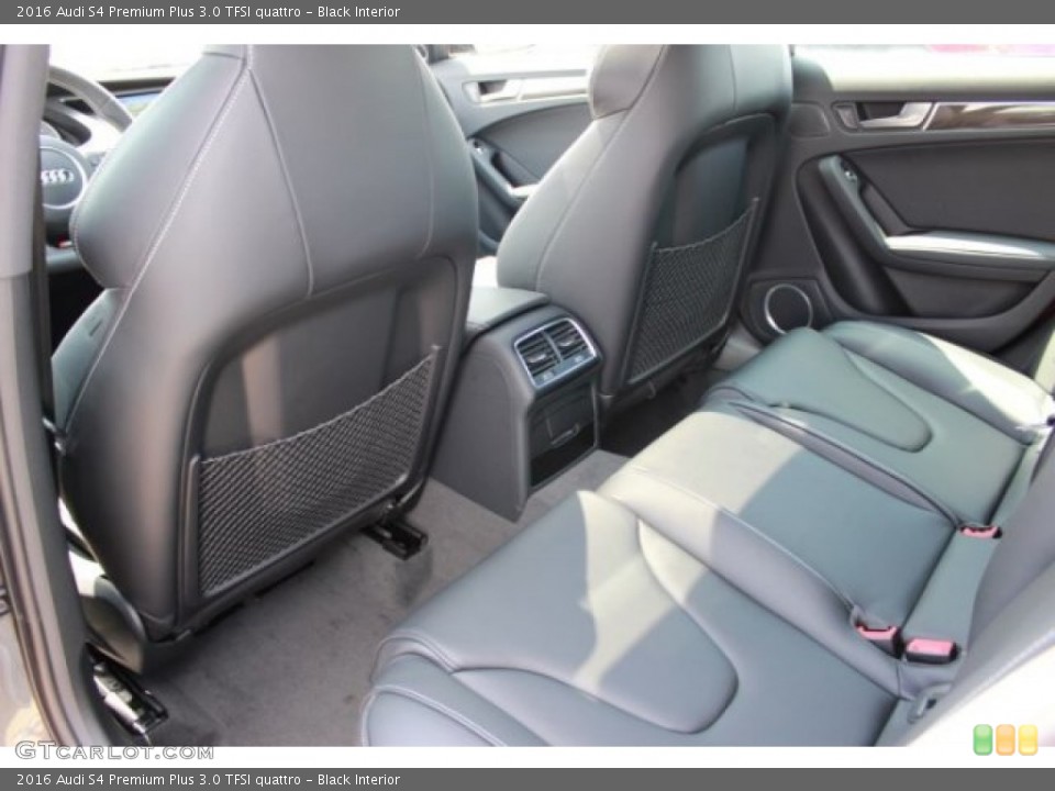 Black Interior Rear Seat for the 2016 Audi S4 Premium Plus 3.0 TFSI quattro #107032035