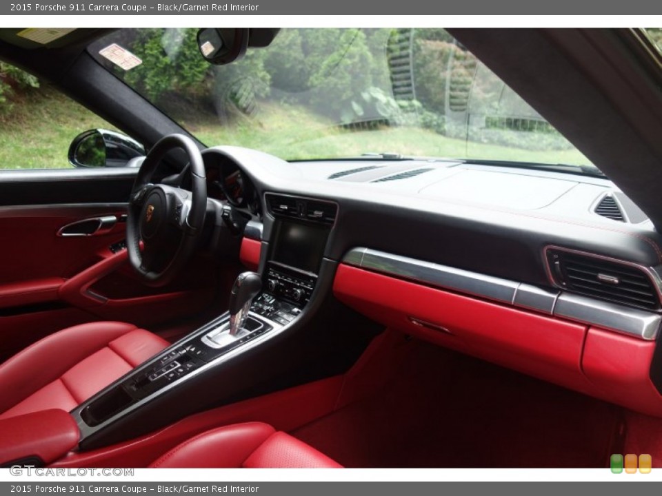 Black/Garnet Red Interior Dashboard for the 2015 Porsche 911 Carrera Coupe #107035776