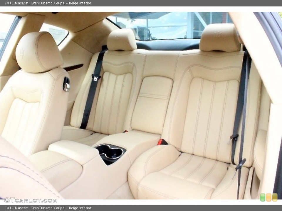 Beige Interior Rear Seat for the 2011 Maserati GranTurismo Coupe #107036505