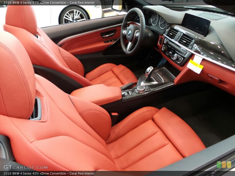 Coral Red Interior Photo for the 2016 BMW 4 Series 435i xDrive Convertible #107038491