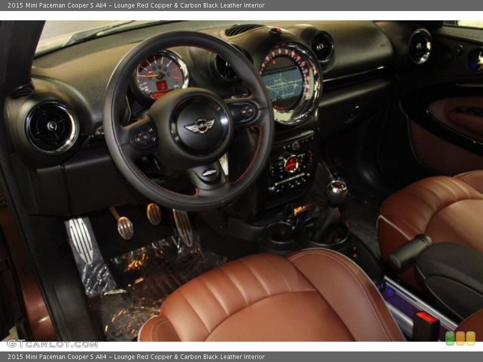 Lounge Red Copper & Carbon Black Leather Interior Photo for the 2015 Mini Paceman Cooper S All4 #107038800