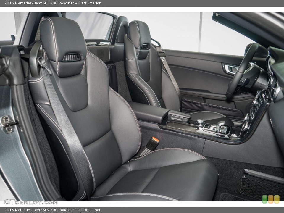 Black Interior Front Seat for the 2016 Mercedes-Benz SLK 300 Roadster #107058829