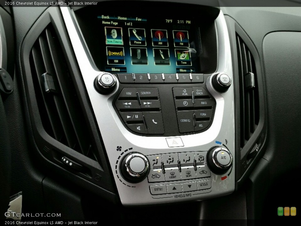 Jet Black Interior Controls for the 2016 Chevrolet Equinox LS AWD #107062531