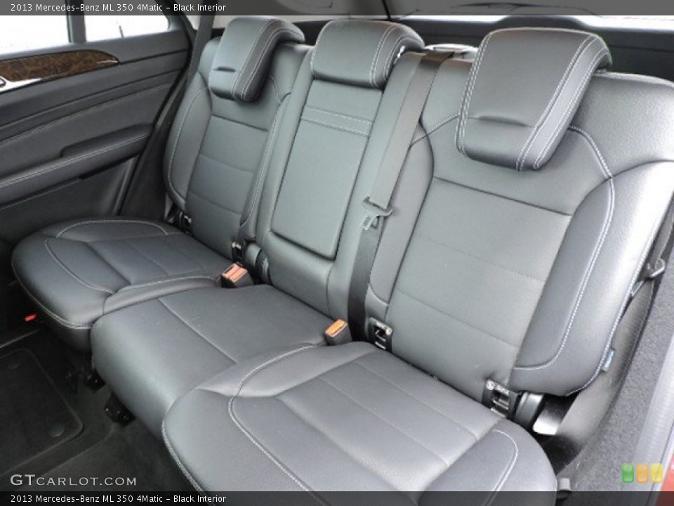 Black Interior Rear Seat for the 2013 Mercedes-Benz ML 350 4Matic #107063038