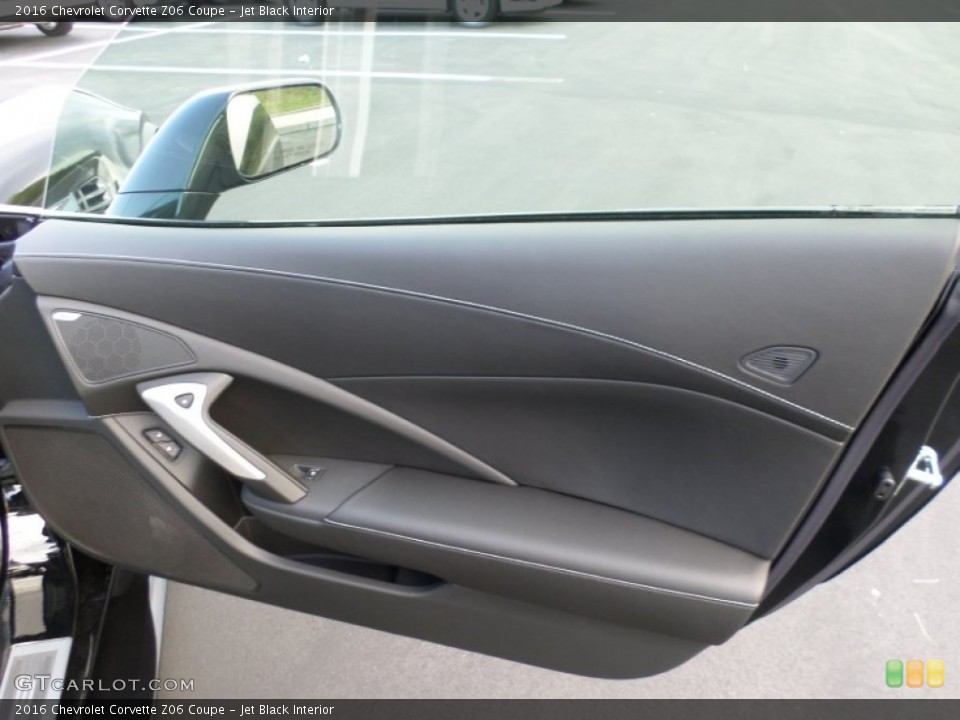 Jet Black Interior Door Panel for the 2016 Chevrolet Corvette Z06 Coupe #107063290