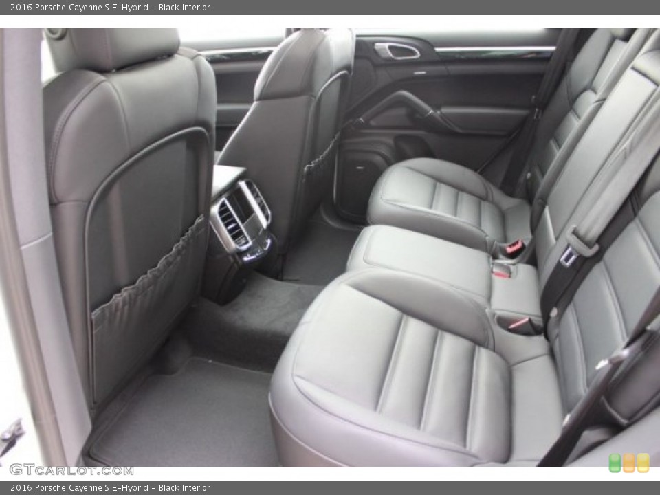 Black Interior Rear Seat for the 2016 Porsche Cayenne S E-Hybrid #107063944