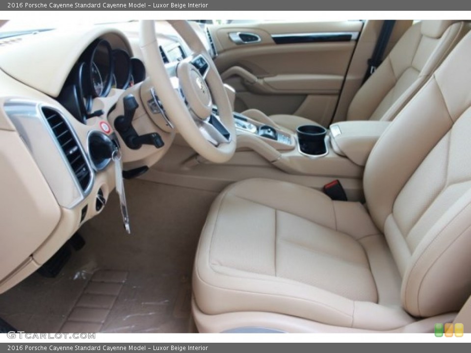 Luxor Beige Interior Front Seat for the 2016 Porsche Cayenne  #107064424