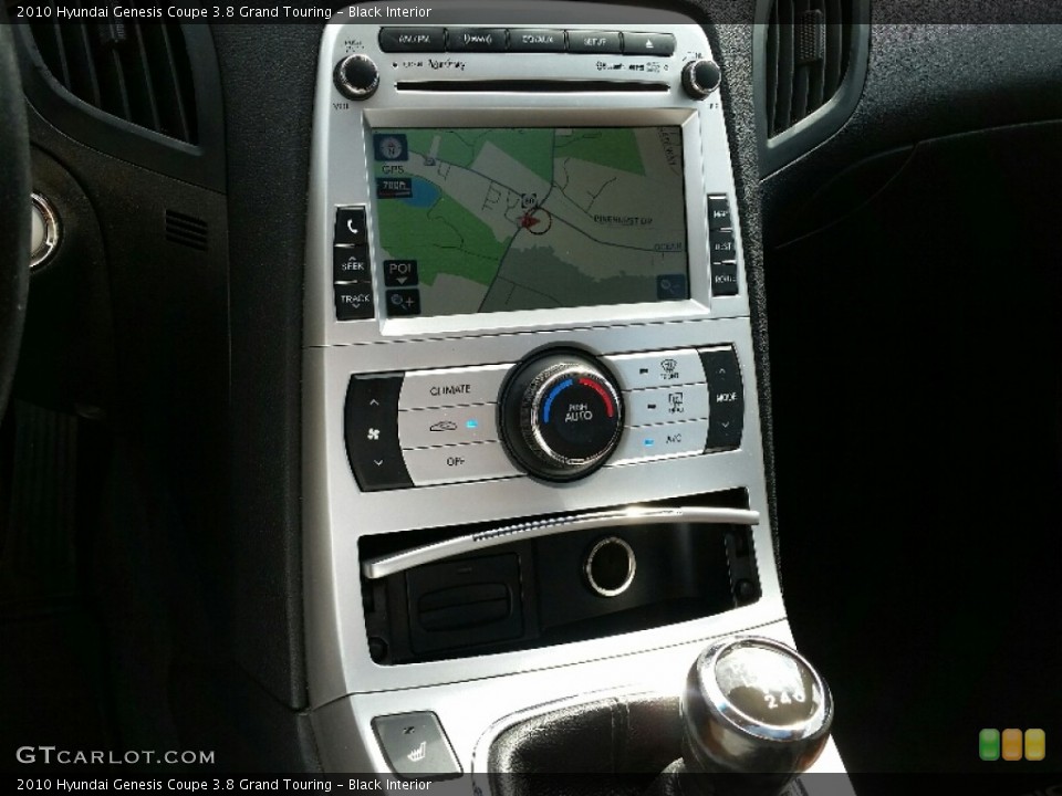 Black Interior Controls for the 2010 Hyundai Genesis Coupe 3.8 Grand Touring #107065816