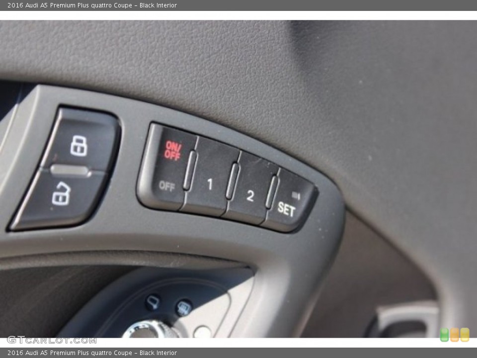 Black Interior Controls for the 2016 Audi A5 Premium Plus quattro Coupe #107067306