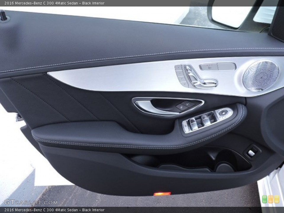 Black Interior Door Panel for the 2016 Mercedes-Benz C 300 4Matic Sedan #107068348