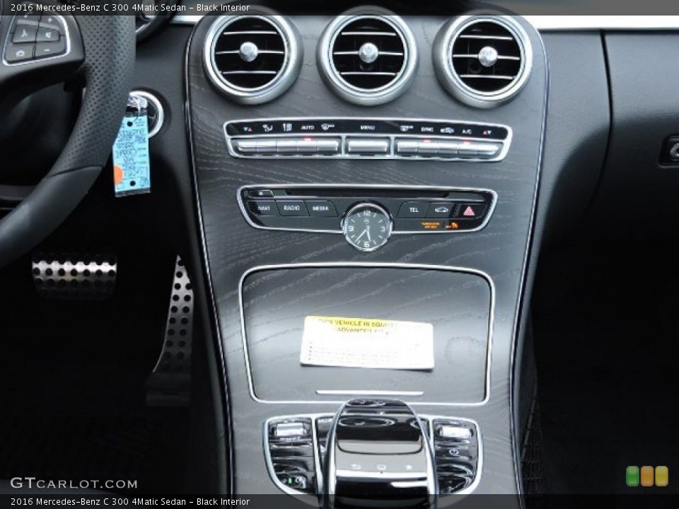 Black Interior Controls for the 2016 Mercedes-Benz C 300 4Matic Sedan #107068534