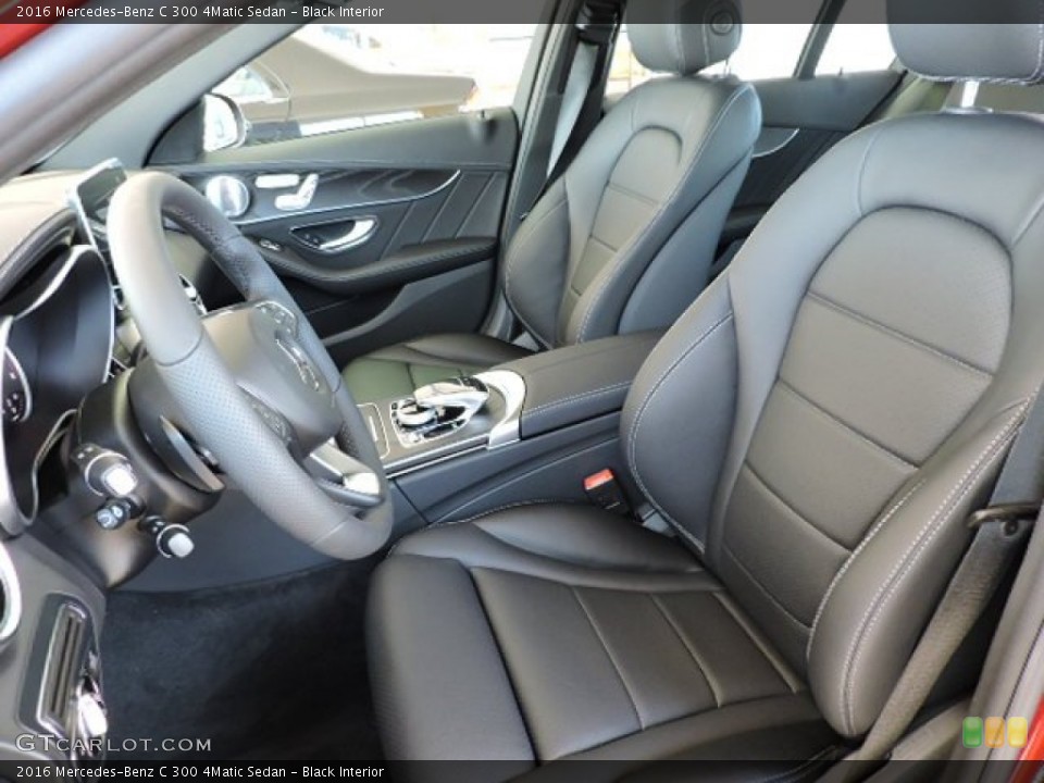 Black Interior Front Seat for the 2016 Mercedes-Benz C 300 4Matic Sedan #107068972