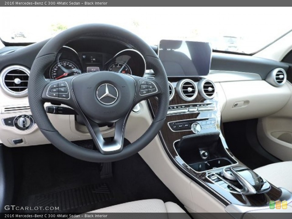 Black Interior Dashboard for the 2016 Mercedes-Benz C 300 4Matic Sedan #107069773