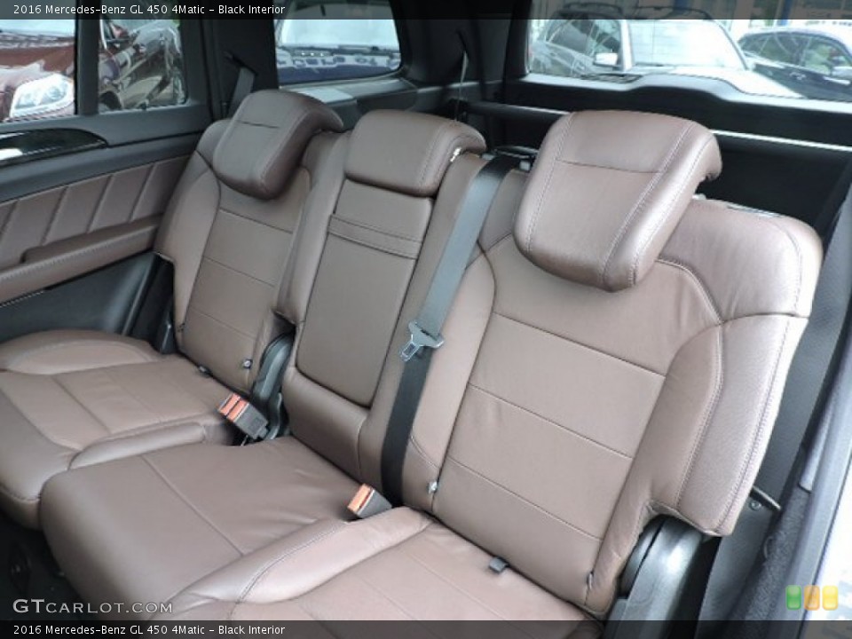 Black Interior Rear Seat for the 2016 Mercedes-Benz GL 450 4Matic #107070430