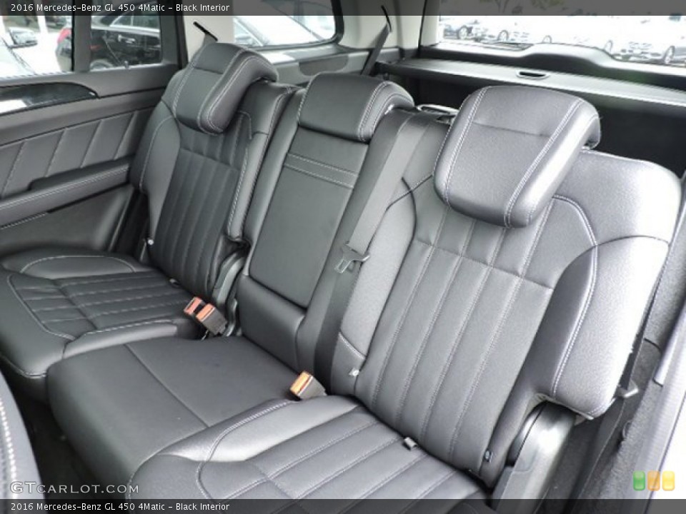 Black Interior Rear Seat for the 2016 Mercedes-Benz GL 450 4Matic #107070705