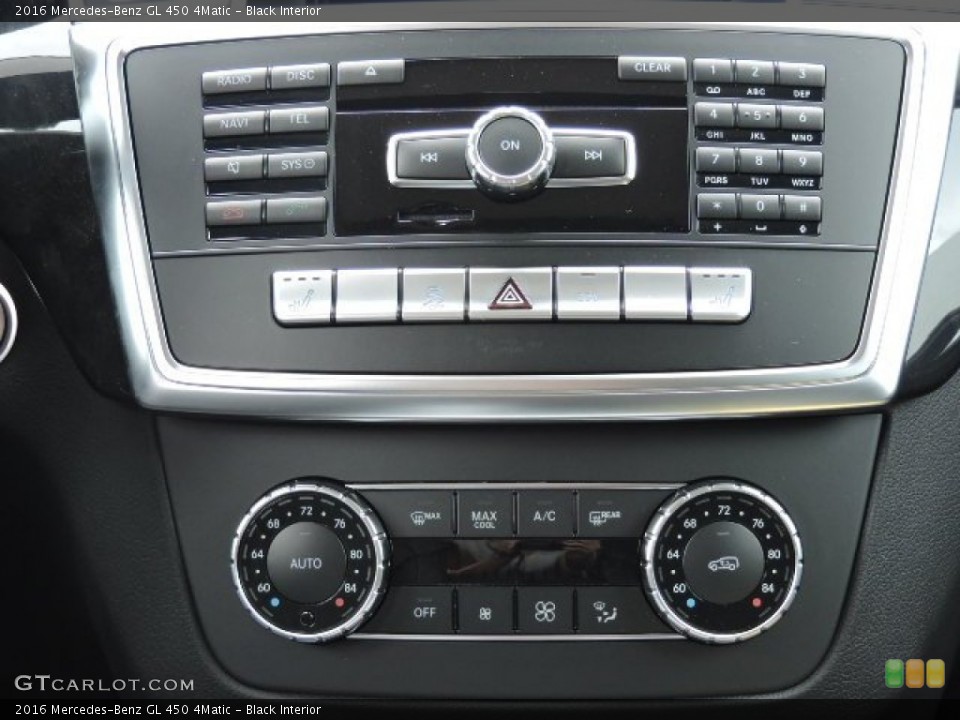 Black Interior Controls for the 2016 Mercedes-Benz GL 450 4Matic #107070731