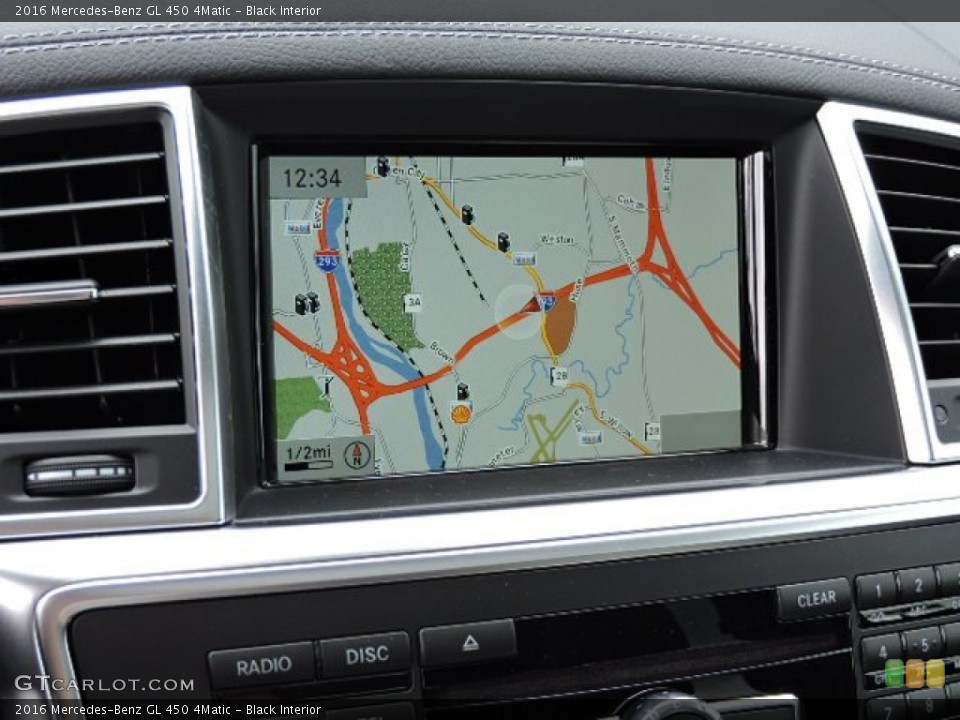 Black Interior Navigation for the 2016 Mercedes-Benz GL 450 4Matic #107070816