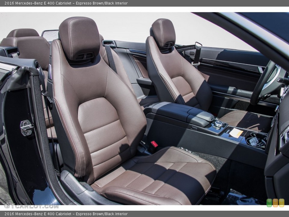 Espresso Brown/Black Interior Photo for the 2016 Mercedes-Benz E 400 Cabriolet #107071834
