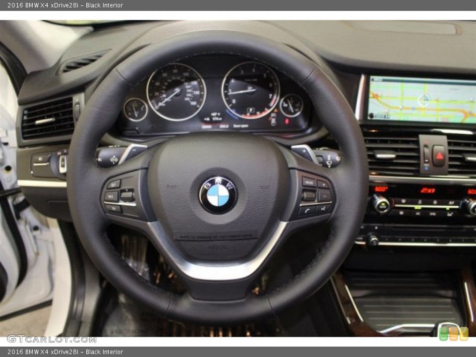 Black Interior Steering Wheel for the 2016 BMW X4 xDrive28i #107076022