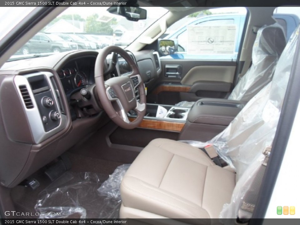 Cocoa/Dune Interior Photo for the 2015 GMC Sierra 1500 SLT Double Cab 4x4 #107078283