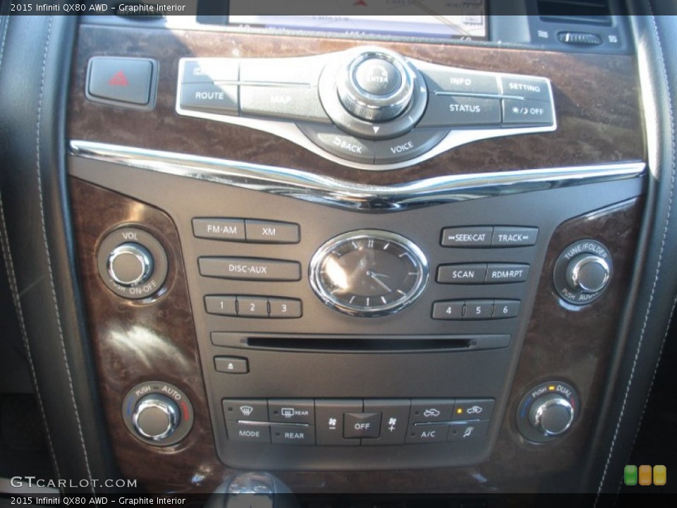 Graphite Interior Controls for the 2015 Infiniti QX80 AWD #107079098