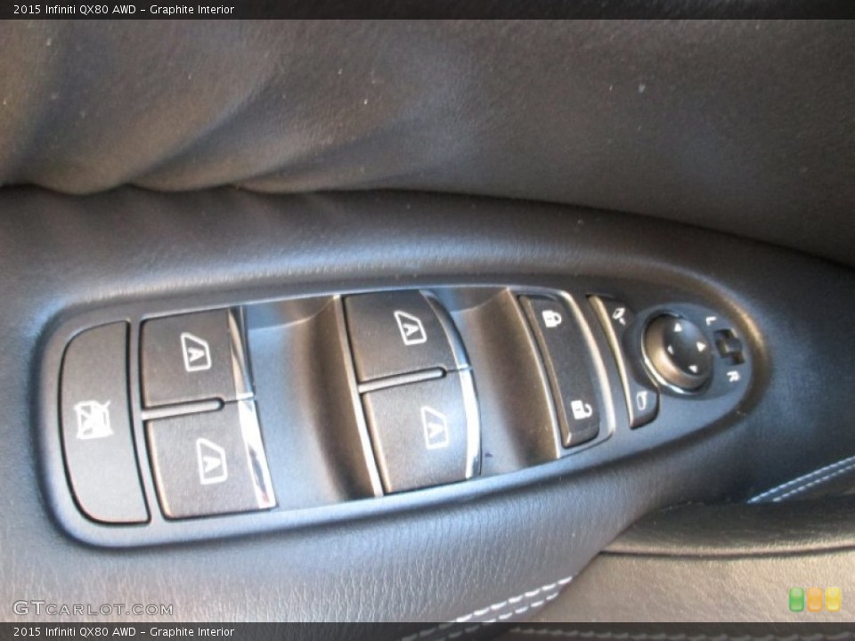 Graphite Interior Controls for the 2015 Infiniti QX80 AWD #107079153