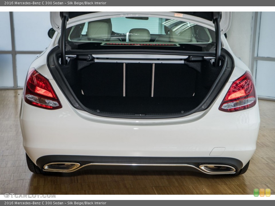 Silk Beige/Black Interior Trunk for the 2016 Mercedes-Benz C 300 Sedan #107081478