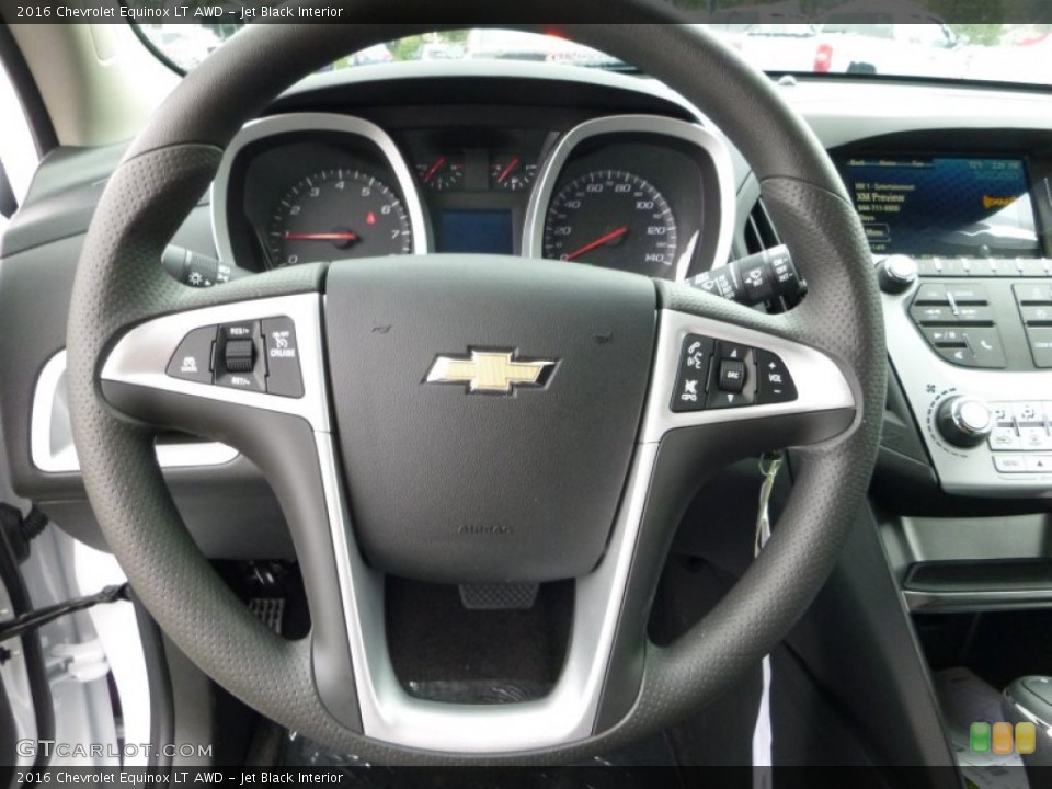 Jet Black Interior Steering Wheel for the 2016 Chevrolet Equinox LT AWD #107081679
