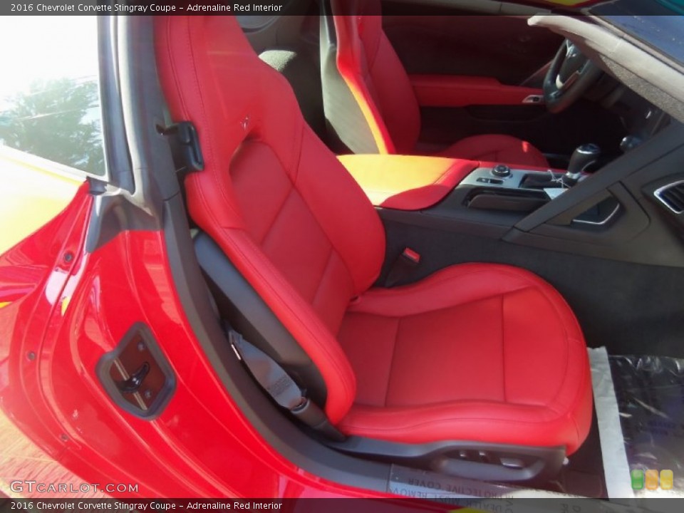 Adrenaline Red Interior Front Seat for the 2016 Chevrolet Corvette Stingray Coupe #107087112