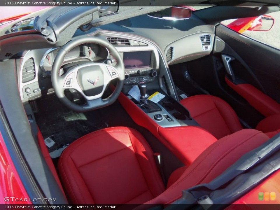 Adrenaline Red Interior Prime Interior for the 2016 Chevrolet Corvette Stingray Coupe #107087367