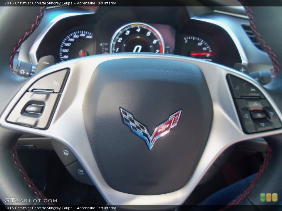 Adrenaline Red Interior Controls for the 2016 Chevrolet Corvette Stingray Coupe #107087580