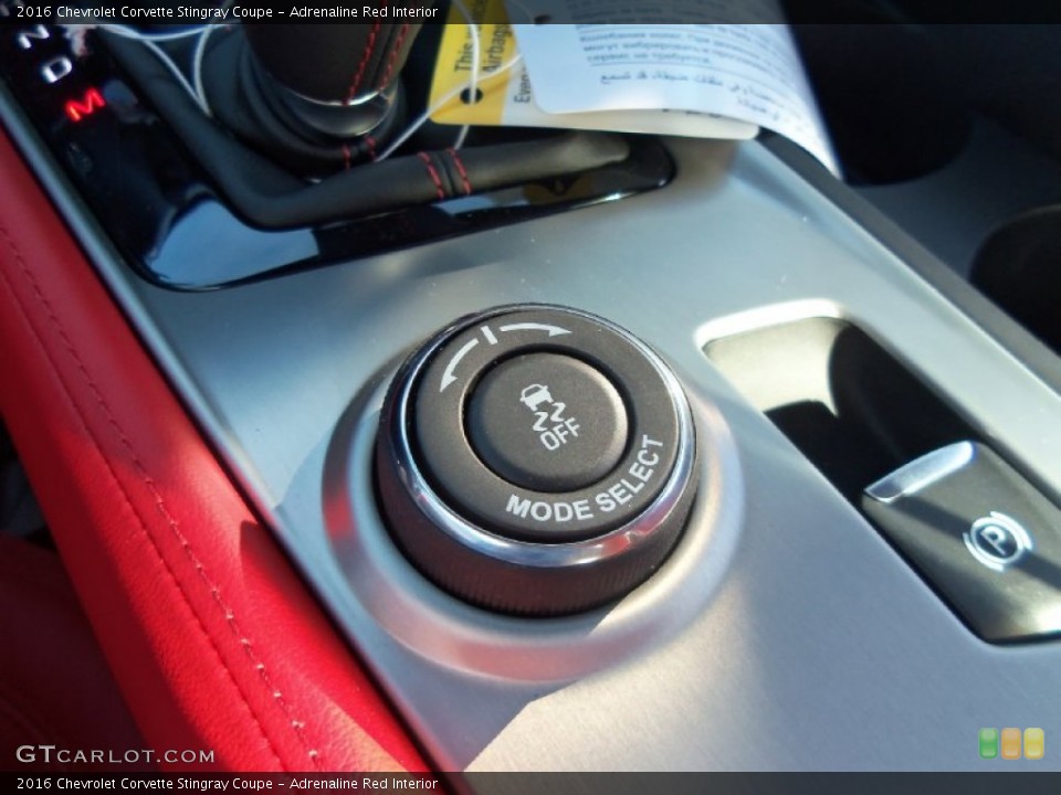 Adrenaline Red Interior Controls for the 2016 Chevrolet Corvette Stingray Coupe #107087784