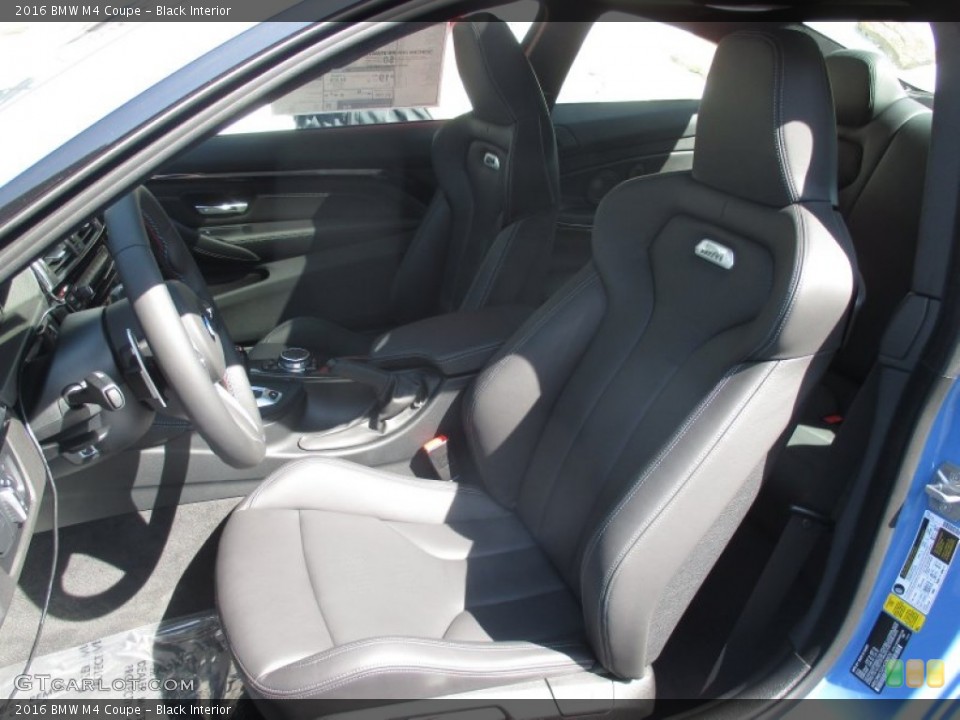 Black Interior Front Seat for the 2016 BMW M4 Coupe #107088231