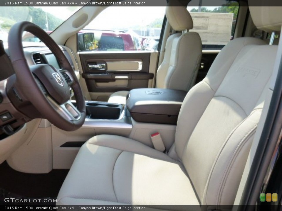 Canyon Brown/Light Frost Beige Interior Photo for the 2016 Ram 1500 Laramie Quad Cab 4x4 #107088495