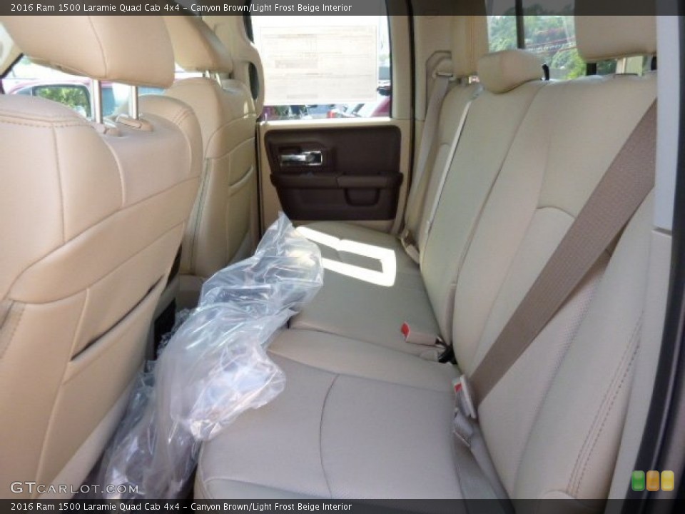 Canyon Brown/Light Frost Beige Interior Rear Seat for the 2016 Ram 1500 Laramie Quad Cab 4x4 #107088513